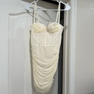 Oh Polly- Corset Top Scrunch Mini Dress